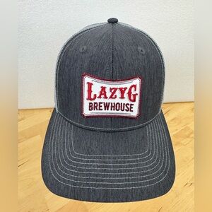 LAZYG Brewhouse Black Gray Patch Trucker Hat Prescott Arizona